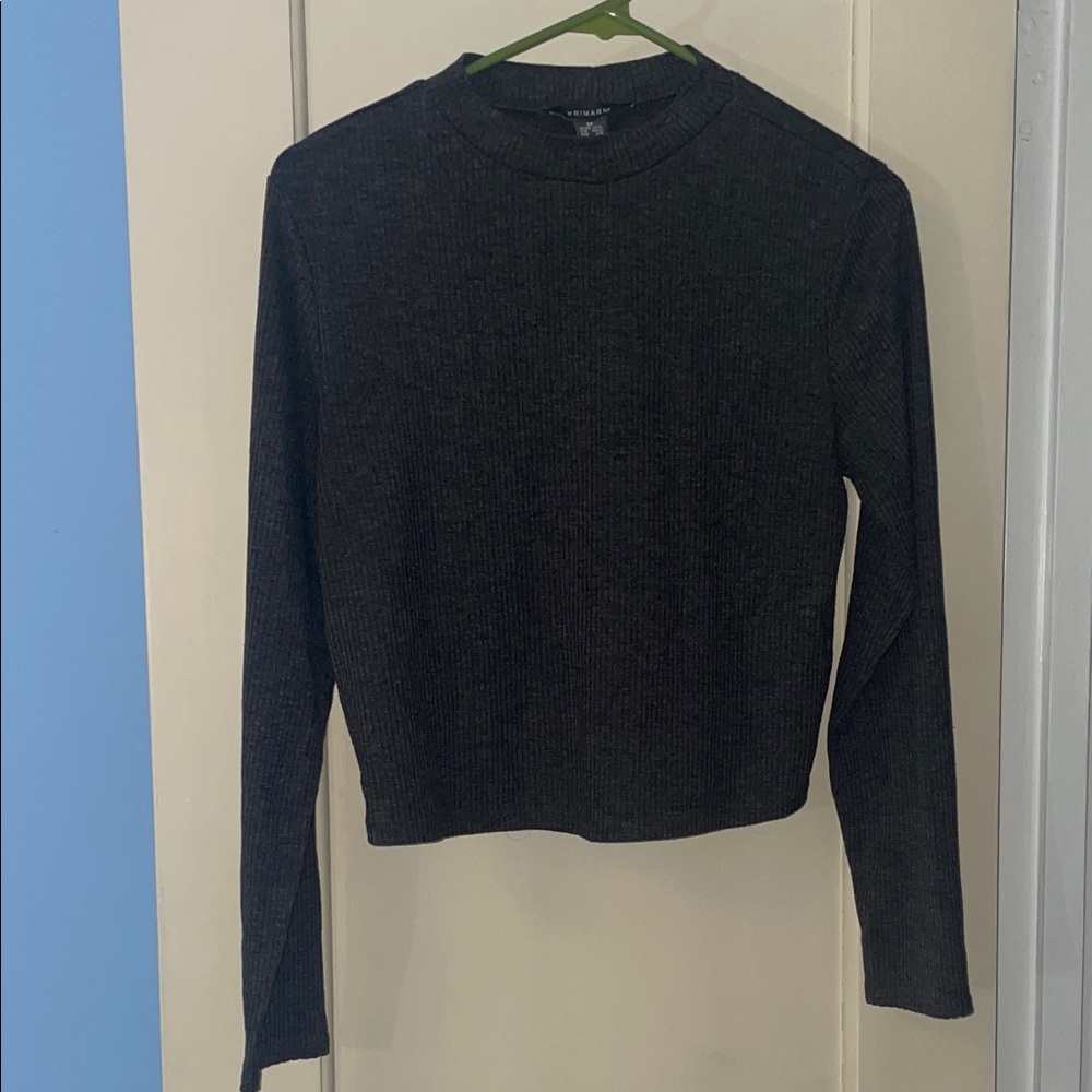 Primark Charcoal Long Sleeve Top